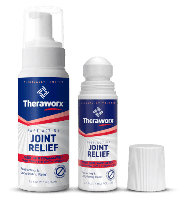 Theraworx Fast-Acting Joint Pain Relief Foam and Roll-On Applicators