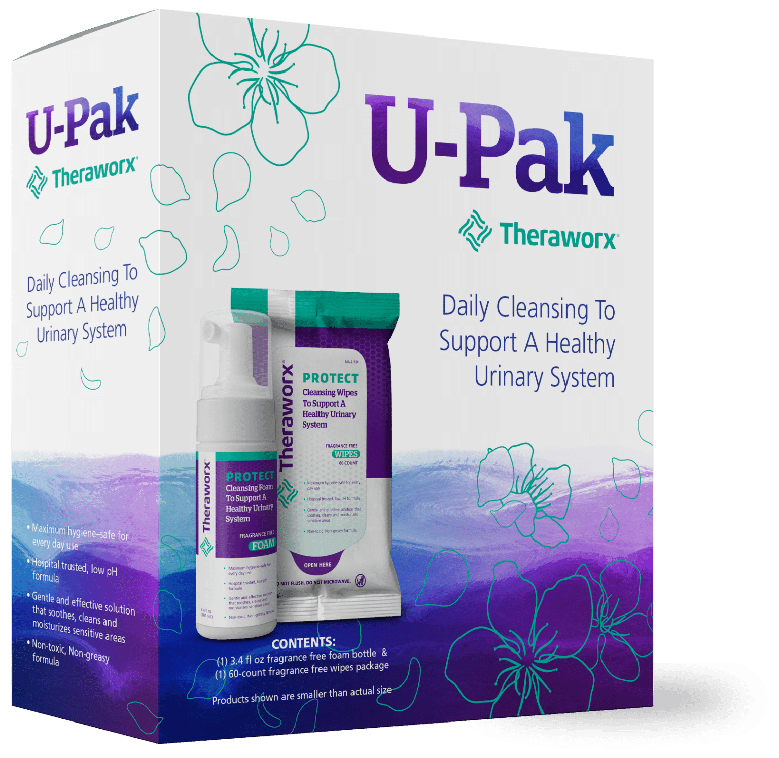 Theraworx UPak Urinary Wipes & Foam Theraworx